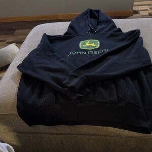 John Deere Black Garment with Green Emblem